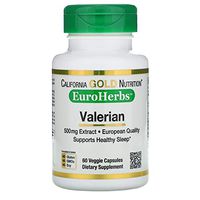 California Gold Nutrition Valerian, EuroHerbs, 500 mg, 60 Veggie Caps