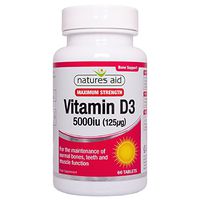 Natures Aid 5000iu High Strength Vitamin D3 Tablets - tablets by Natures Aid