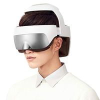 Head Massager, Rechargeable Eye Massager 2-in-1 Electric Helmet Massager with Heat, Air Compression, APP Control Neck Massager for Stress Relief and Deep Sleeping