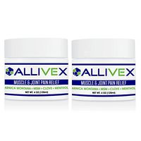 Allivex Muscle and Joint Pain Relief Cream. 4oz. 2-FER Savings. The Best Pain Cream on Amazon for Natural Pain Relief