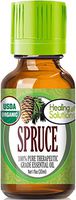 Organic Spruce Essential Oil (100% Pure - USDA Certified Organic) Best Therapeutic Grade Essential Oil - 30ml