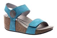 UNA Metatarsal - Women's Wedge Sandals in Blue Size: 7