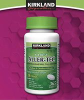 Kirkland Signature Aller-Tec Cetirizine HCL 10 mg/Antihistamine Tablets - 365 Tablets per Bottle