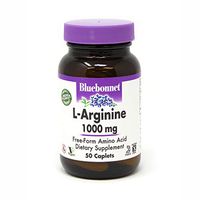 Bluebonnet L-Arginine 1000 Mg Vitamin Capsules, 50Count