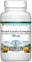 Herbal Laxative Complex - Buckthorn, Couchgrass, Red Clover and More - 450 mg (100 Capsules, ZIN: 512543) - 3 Pack