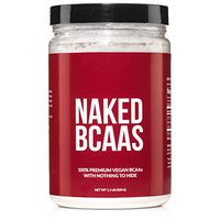Naked BCAAs Amino Acids Powder - 100 Servings - Vegan Unflavored Branched Chain Amino Acids 500 Grams | 100% Pure 2:1:1 Formula - Instantized All Natural BCAA Powder Supplement to Increase Gains
