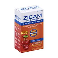 Zicam Cold Remedy Lozenges, Wild Cherry Flavor, 25 Count