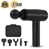 YEEGO Massage Gun Deep Tissue Percussion Muscle Massager for Relief, Powerful Muscle Massager Cordless Handheld Electric Body Sports Drill Portable Super Quiet, Black