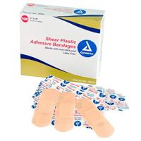 Special Pack of 5 - Dynarex Sheer Plastic Adhesive Bandages 1 Inch x 3 Inch 3602 - 5/Boxes of 100