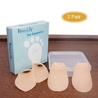 Revival.Dr Little Toe Guard, Pinky Toe Protector Bunion Corrector, Toe Separator, Pack of 4 Soft Silicone Elastic Care Pads, Cushion Sleeve Splint (skin color)