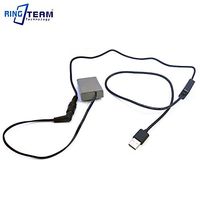 Xennos PS-BLN1 BLN-1 BLN1 Dummy Battery DC Coupler Plus 5V USB Power Bank Cable for Olympus Digital Camera OM-D E-M5 II 2 E-M1 PEN E-P5 - (Plug Type: Male5525 Right Angle)