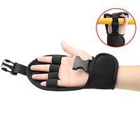 Biange Finger Splint Brace Ability, Rehabilitation Finger Gloves with Stroke Hand Splint, Use for Brace Elderly Fist Stroke Hemiplegia Hand Training, Single Hand Grip Exercise (Black)