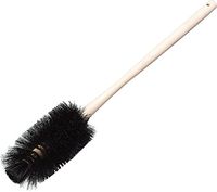 Carlisle 4553203 Wood Handle Bowl Brush, Polyester Bristles, 6-1/2" Length x 3-1/2" Width Brush, 24" Overall Length, Black