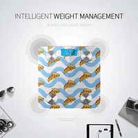 Colorful Cartoon Pizza Electronic Scales Best Weight Scale Digital Scale Body Weight Tracks 8 Key Compositions Analyzer Sync with Fitness Apps 400 Lbs
