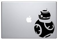 STAR WARS - BB-8 (Black 5") Vinyl Decal Sticker for Car Automobile Window Wall Laptop Notebook Etc.... Any Smooth Surface Such As Windows Bumpers