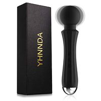 Power Wand Massager, Wireless Handheld Magic Massager 20x Multi-Speed Vibrations Rechargeable, Waterproof for Muscles Neck Shoulder Back Leg Foot (Black)