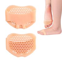 Metatarsal Pads Ball of Foot Cushions, Soft Gel Ball of Forefoot Pad, Foot Pad, Toe Separators, Gel Foot Cushion Pads, Foot Pain Relief Correct Bunion Pain Foot for Women or Men Skin Color