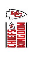 NFL Kansas City Chiefs Double Up Die Cut 2-Piece Sticker Sheet