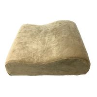 PCP Memory Foam Neck Pillow Travel Size with Removable Cover, Beige
