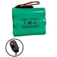 0-9913-Q Visonic Battery 09913Q 7.2v 2000mAh Ni-MH Battery Pack Replacement for Security System Alarm Panel