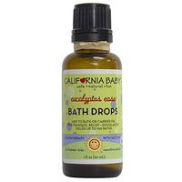 California Baby Eucalyptus Bath Drops for Kids | 100% Plant Based (excludes water)| Aromatherapy Essential Oils with Lecithin Natural Safflower | Calming, Relaxing Bedtime Support for Baby or Adults |