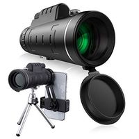 40x60 HD Mini Monocular Telescope With Tripod Cell Phone Holder，Compass and Low Light Night Vision for Outdoor Birding Travel Sightseeing Hunting