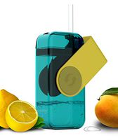 asobu Juicy Drink Box The Ultimate Unbreakable Reusable 10oz Water Bottle for Kids (Yellow)