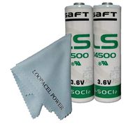 2 SAFT AA 3.6V 2400MAH Lithium Batteries - Not Rechargeable