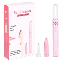Ear Wax Removal Kit, Electric Ear Cleaner for Adults and Kids, Vacuum Soft Silicone Automatic Earwax Removal Tools, Safe and Comfortable Ear Wax Pick Set, Double Size Heads for People of All Ages