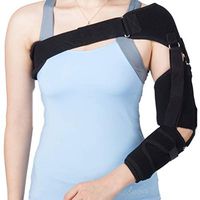 Enshey Shoulder Support Brace Adjustable Sleeve Shoulder Cuff – Support and Injury Prevention: Rotator Cuff, Dislocated AC Joint, Labrum Tear, Shoulder Pain, Soreness, Bursitis, Tendinitis