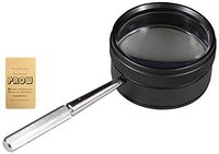 PROW Double Deck Glass 35X 50MM Repair Tool Handle Optics Magnifying Glass Loupe Magnifier for Jewelry and Watches Repairing