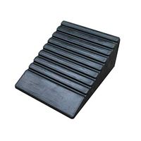 Rubber Car Ramp Block, Easy to Carry Triangular Pad, Home Threshold Wheelchair Ramps Car Street Two Side Climbing Service Ramp (Size: 100 25 6cm)