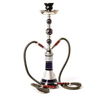 2 Hose Hookah Pipe-Arabian Hookah Set Large Double Hookah -Shisha Smoking Party Set with Two Pro Lounge Hoses,Black