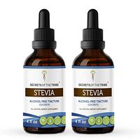 Secrets Of The Tribe Stevia Alcohol-Free Tincture (Glycerite) 653 mg Organic Stevia (Stevia Rebaudiana) Dried Leaf (2х4 Fl Oz) Blood Sugar Supplement