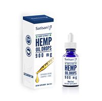 Satisan Pure Essential Hemp Oil Tincture - Nutrient Rich Organic Health Supplements, Vegan, 900mg Bottle
