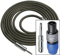 Rapco R14-50LN4 50 foot Speaker Cable, 14 Gauge 1/4 inch to Speakon