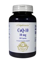 Pure CoQ10 CoEnzyme Low Dose 10mg - Low Dose to Manage Side Effects, Use Like Low Dose Aspirin - Non-GMO, Gluten Free 200 Capsules (200 Day Supply)