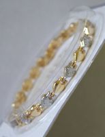 Magnetic Therapy Bracelet Gold & Silver Tone Heart Links