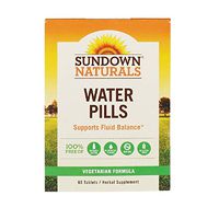Sundown Natural Water Pills Herbal Supplement Tablets, 60-Count Package (Pack of 4)