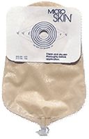Cymed One-piece Urostomy Pouch with Pre-cut MicroSkin Plain Barrier 3/4" Stoma Opening, 9" L, Clear, Odor-proof Film, Comfort Backing, Latex-free (Box of 10 Each)
