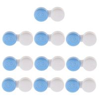 10pcs Contact Lens Box Travel Lenses Case Container Storage Soaking Holder - Blue