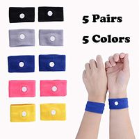 LYJEE Travel Motion Sickness Relief Wristband Acupressure Anti-Nausea Relief Wristband for Sea Car Flying Pregnant Morning Sickness