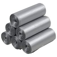 Obston Tall Kitchen Trash Bags, 13 Gallon Garbage Bags, 150 Counts (Clear Grey)