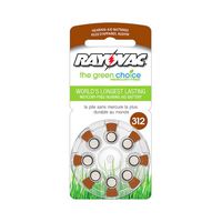 Rayovac L312za8zm 8Pack Battery For Hearing Aid