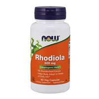NOW Supplements, Rhodiola 500 mg, Helps Body Adapt to Stress of Daily Life*, Adaptogenic Herb*, 60 Veg Capsules