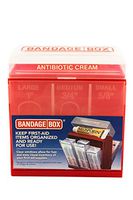 Bandage Box Container, Red with White Center