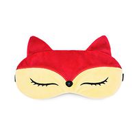 Zabrina FUUNY Creative Animated Cartoon 3D Cat Eyes Meow Sleep Mask Ice Pack Patch for Hot & Cold Therapy Light Shading Cover (Fox)