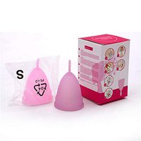 JACQUELINE Pink Menstrual Cup, for Women's Safety, Medical Leak-Proof, Anti-Penetration, Recyclable Luxury, Exquisite Soft and Comfortable Protection for Up to 12 Hours,L