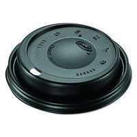 Dart 16ELBLK Cappuccino Dome Sipper Lids, Black, Plastic, Pack of 100 (Case of 10 Packs)