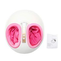 Heat Rolling Kneading LED Display Air Pressure Relaxing Shiatsu Leg Foot Massager 110V US Plug Red